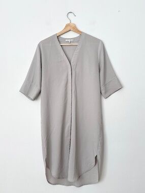 Oak + Fort baseball V neck dress